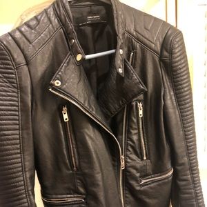 Zara faux leather jacket